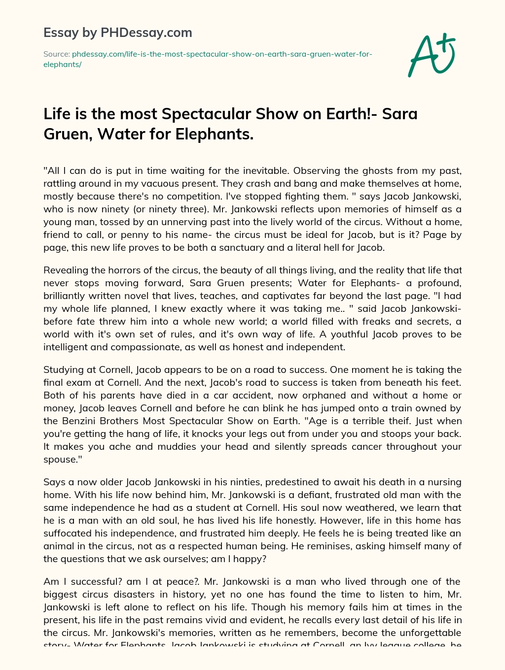 life is the most spectacular show on earth