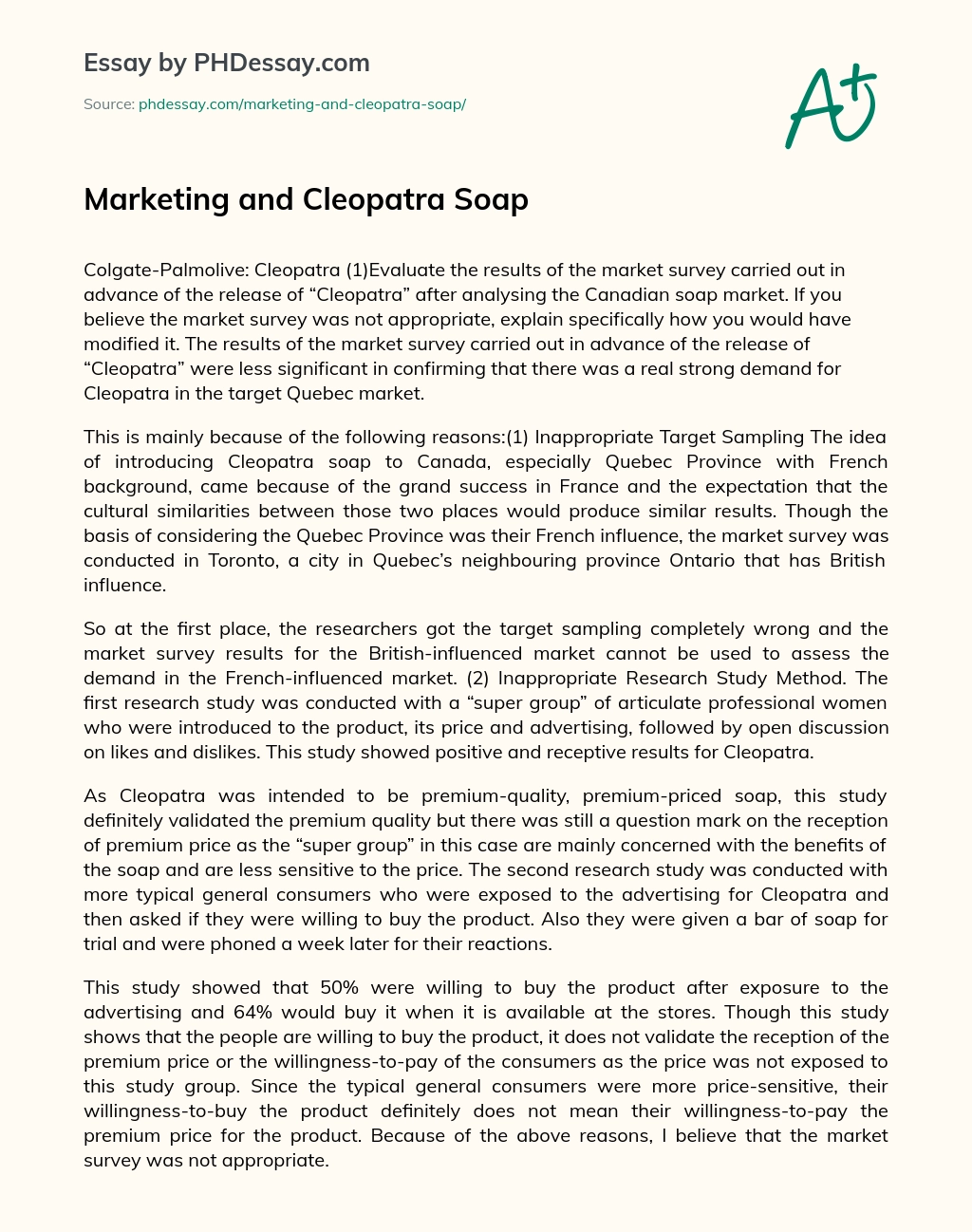 cleopatra palmolive soap