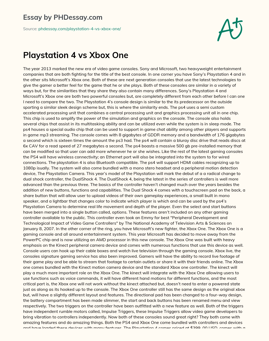 Xbox essay essays on parents getting divorced