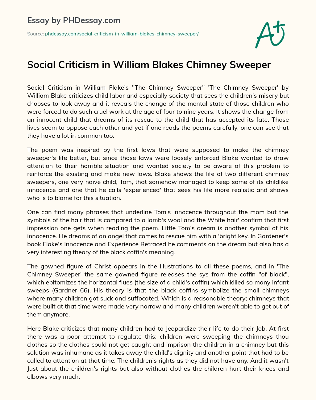 william blake criticism