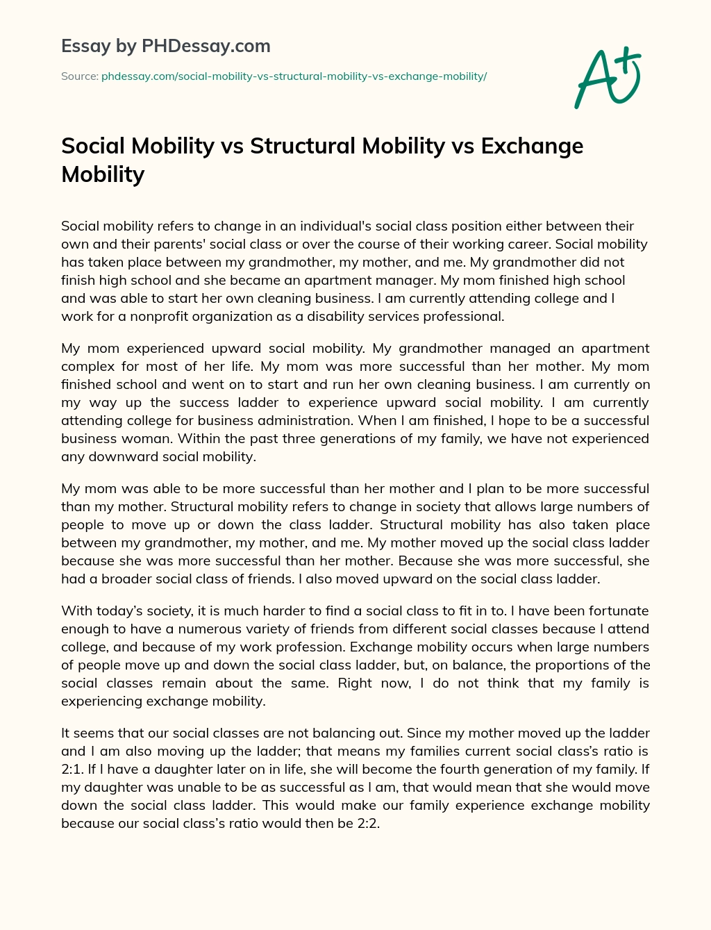 what is structural mobility