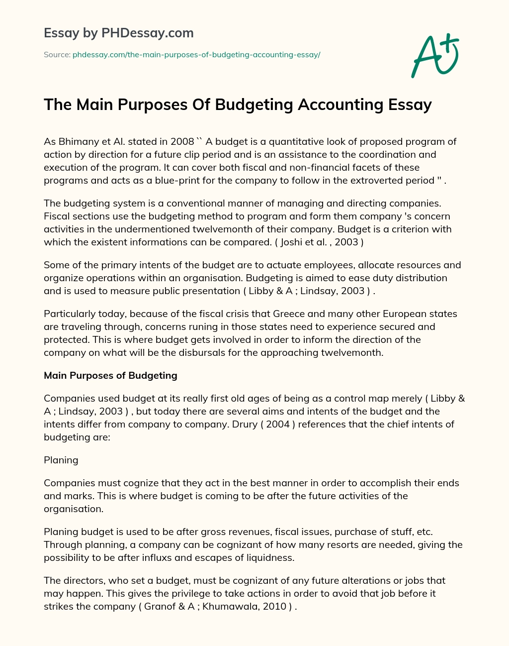 why i chose accounting essay